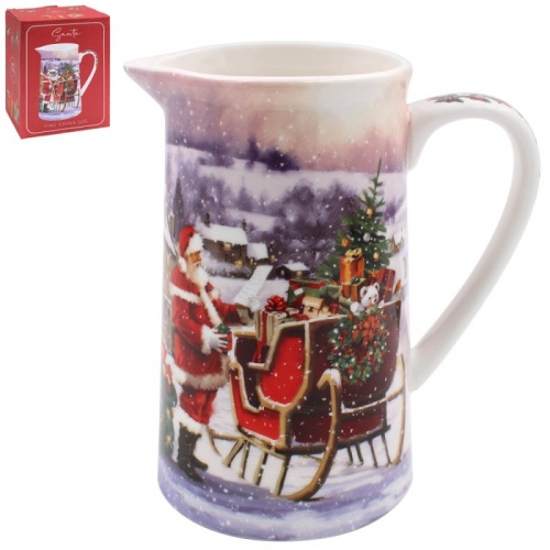 Santa Claus Christmas Fine China Milk Jug Gift Boxed