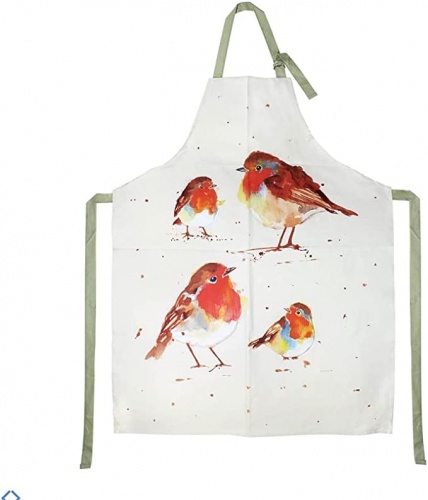 Winter Robins Cotton Adults Apron