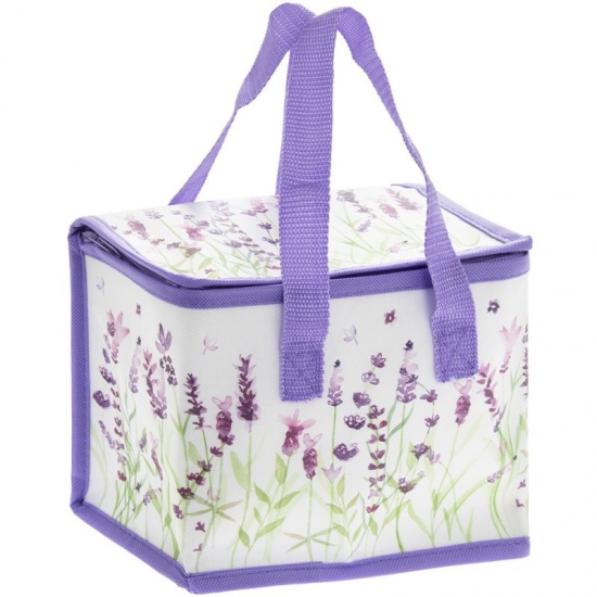 Lavender Print Cooler Lunch Bag