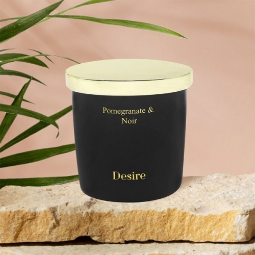 Desire Pomegranate Noir Soy Black Jar Boutique Candle