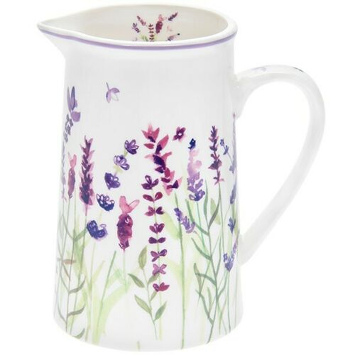 Lavender Fine China Milk Jug -  Floral Jug
