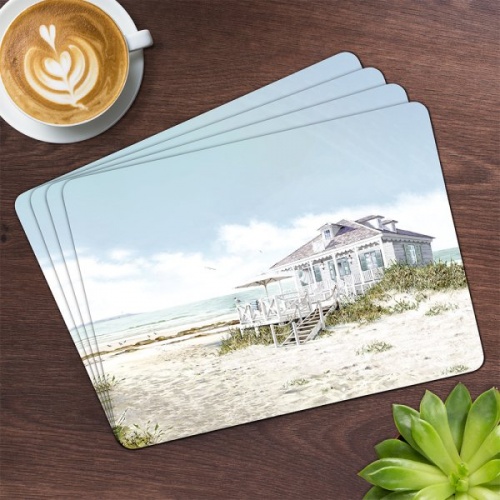 Sea Breeze Nautical Set Of 4 Placemats Dining Table Place Mats