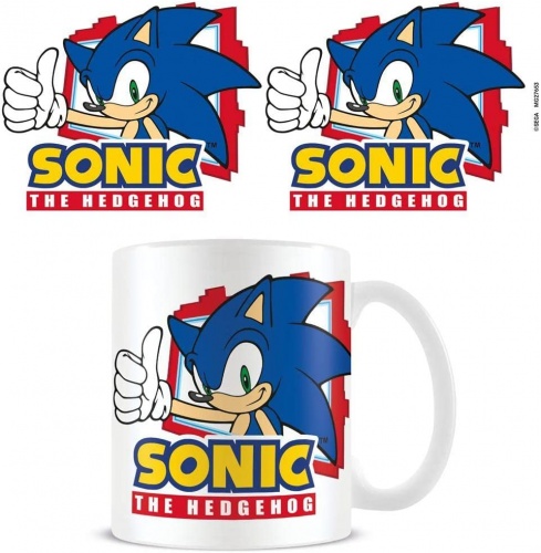 Sonic The Hedgehog Thumbs Up Ceramic Mug