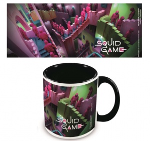 Squid Game Stairs Black Inner Mug Officially Licensed Ceramic Mug