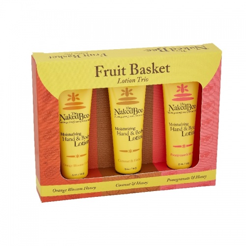 The Naked Bee Fruity Basket Lotion Trio Hand & Body Lotion Set