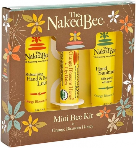 The Naked Bee Orange Blossom Honey Mini Bee Travel Kit