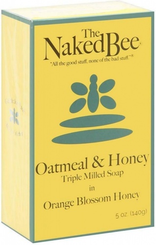 The Naked Bee Orange Blossom Honey Oatmeal & Honey Triple Milled Soap 140g