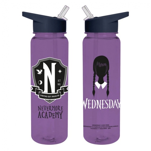 Wednesday Addams Nevermore Academy Water Bottle 25oz 700ml