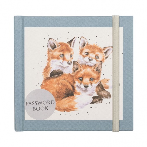 Wrendale Designs Password Book Snug as a Cub Foxes Fox