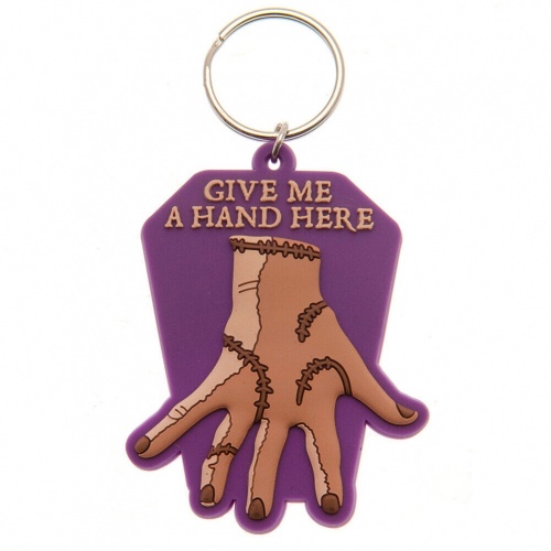 Wednesday Wednesday Give Me A Hand Thing PVC Keyring Rubber Keyring