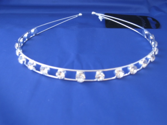 Silver and Crystal Headband - HA8289