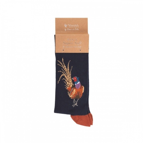 Wrendale Ready for My Close Up Pheasant Mens Socks with Gift Bag