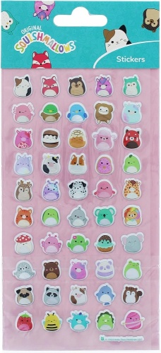 Squishmallows Puffy Stickers 50 Puffy Stickers