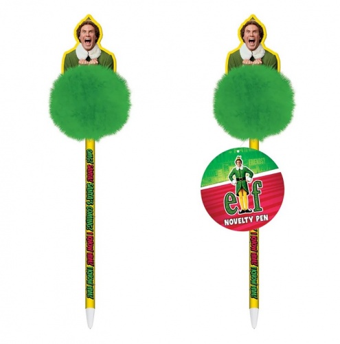 Elf Santa I Know Him Pom Pom Novelty Pen Ballpoint Stationery Elf Movie