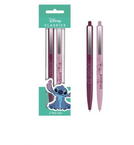 Disney Lilo & Stitch Set of 2 Pen Ballpoint Pens Gift Boxed