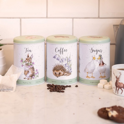 Wrendale Designs The Country Set Tea Coffee Sugar Canisters Country Animals