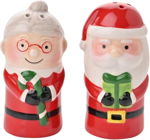 Watercolor Red Poinsettia First Christmas Mr. Mrs Ceramic Ornament